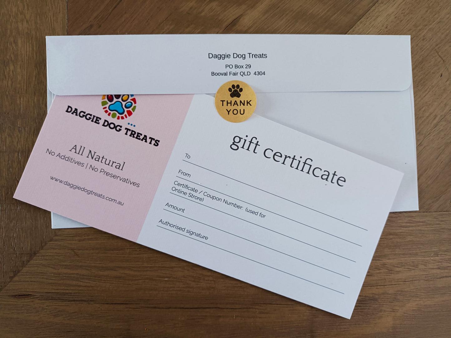 DDT Gift Cefrtificate